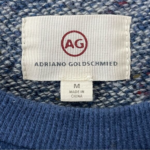 Adriano Goldschmied Mens Cotton Blend French Terry Crewneck Sweatshirt Sweater - Picture 5 of 6